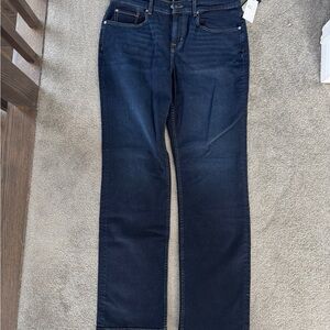 7 For All Mankind Dark Blue Straight Leg Jeans